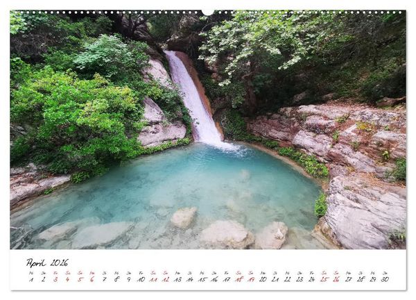 Produktbild: Berge und Meer: ein Vanlife-Abenteuer im Westen Griechenlands (hochwertiger Premium Wandkalender 2026 DIN A2 quer), Kunstdruck in Hochglanz