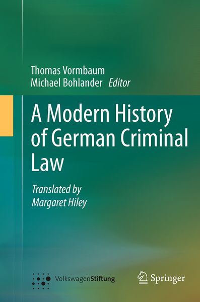 Produktbild: A Modern History of German Criminal Law