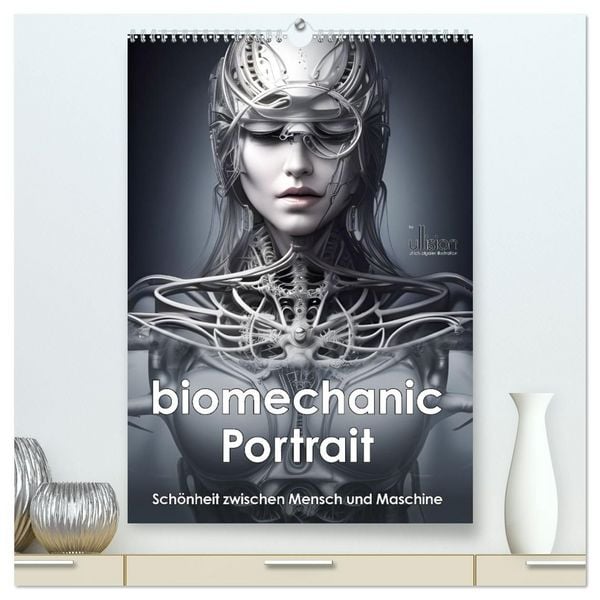 Produktbild: Biomechanic Portrait - Sch&ouml;nheit zwischen Mensch und Maschine (hochwertiger Premium Wandkalender 2027 DIN A2 hoch), Kunstdruck in Hochglanz
