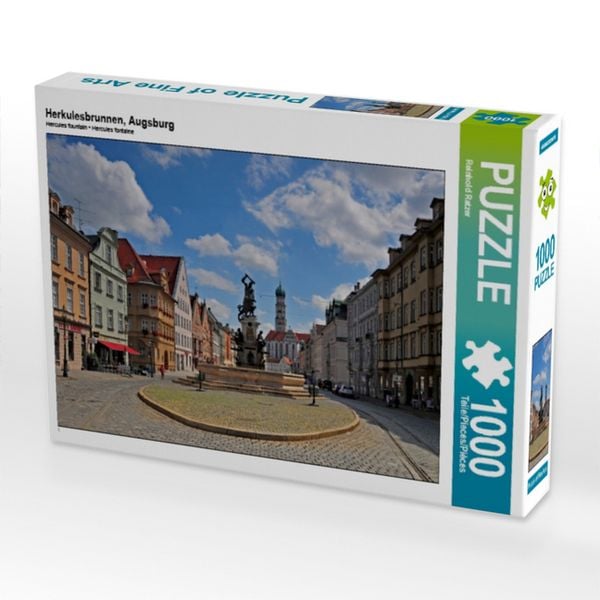 Produktbild: CALVENDO Puzzle Herkulesbrunnen, Augsburg | 1000 Teile Lege-Gr&ouml;&szlig;e 64x48cm Foto-Puzzle f&uuml;r gl&uuml;ckliche Stunden
