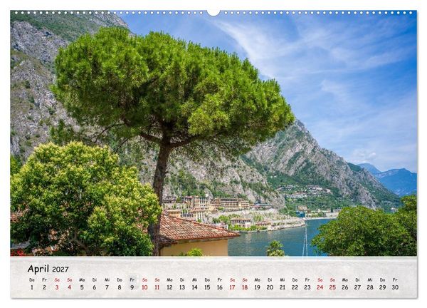 Produktbild: Limone sul Garda - Traumhaftes St&auml;dtchen am Gardasee (hochwertiger Premium Wandkalender 2027 DIN A2 quer), Kunstdruck in Hochglanz
