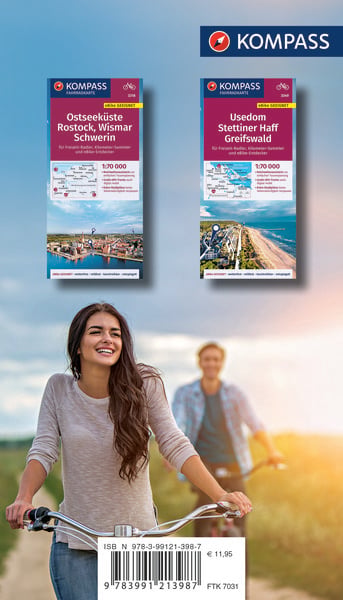 Produktbild: KOMPASS Fahrrad-Tourenkarte Ostseek&uuml;stenradweg 2 1:50.000
