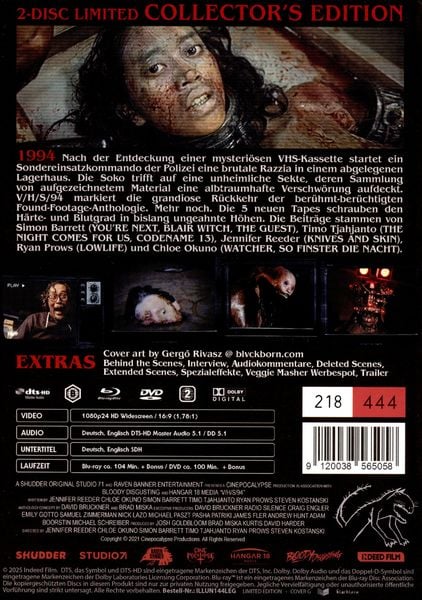 Produktbild: V/H/S/94 (uncut) - 2-Disc Limited Mediabook - Cover G (Blu-ray + DVD)