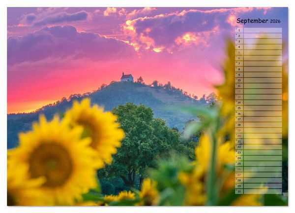 Produktbild: Rund um die Wurmlinger Kapelle (Wandkalender 2026 DIN A4 quer), CALVENDO Monatskalender