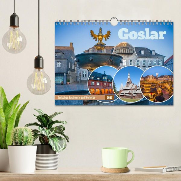 Produktbild: Goslar - Zwischen Fachwerk und Welterbe (Wandkalender 2027 DIN A4 quer), CALVENDO Monatskalender