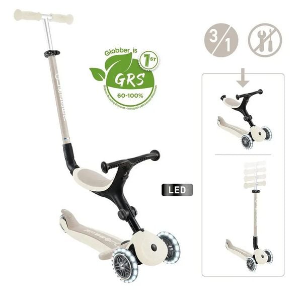 Produktbild: GLOBBER GO-UP ACTIVE LIGHTS ECO kokos we