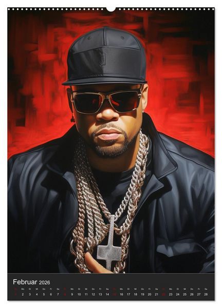 Produktbild: Rap Kings. Paintings im Streetwear-Charme (Wandkalender 2026 DIN A2 hoch), CALVENDO Monatskalender
