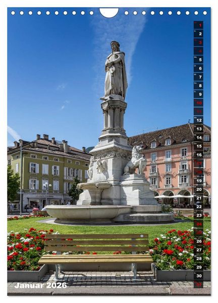 Produktbild: Stadtherz BOZEN (Wandkalender 2026 DIN A4 hoch), CALVENDO Monatskalender