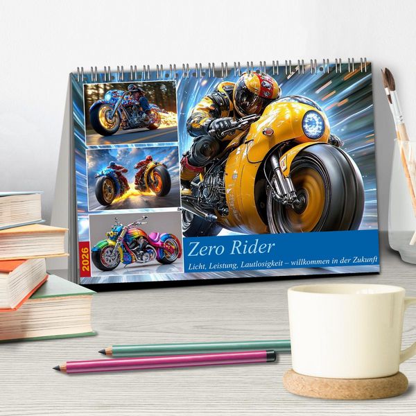 Produktbild: Zero Rider (Tischkalender 2026 DIN A5 quer), CALVENDO Monatskalender