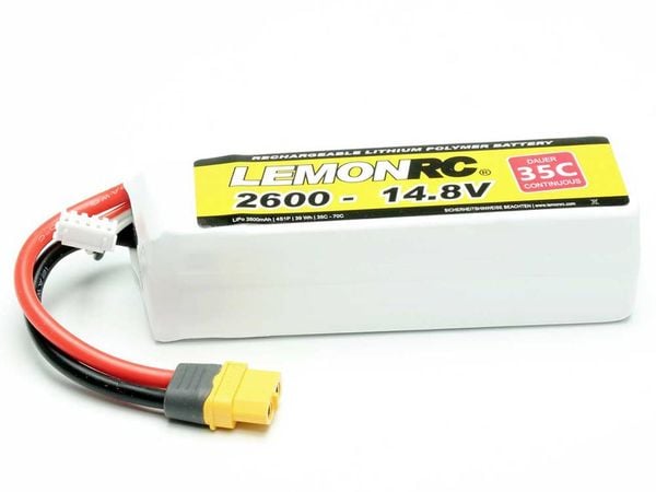 LemonRC Modellbau-Akkupack (LiPo) 14.8V 2600 mAh Zellen-Zahl: 4 35 C Softcase XT60