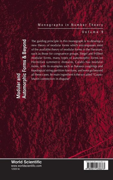 Produktbild: MODULAR AND AUTOMORPHIC FORMS & BEYOND