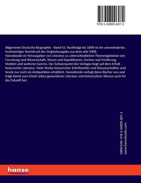 Produktbild: Allgemeine Deutsche Biographie