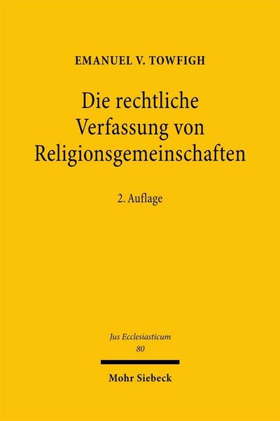 Produktbild: Die rechtliche Verfassung von Religionsgemeinschaften