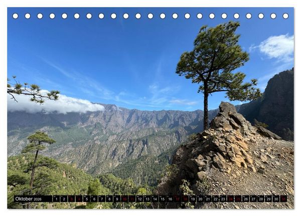 Produktbild: La Palma - Eine Reise &uuml;ber die La Isla Bonita (Tischkalender 2026 DIN A5 quer), CALVENDO Monatskalender