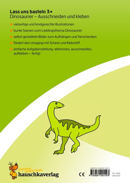 Produktbild: Lass uns basteln &ndash; Ausschneiden und kleben ab 3 Jahre &ndash; Dinosaurier