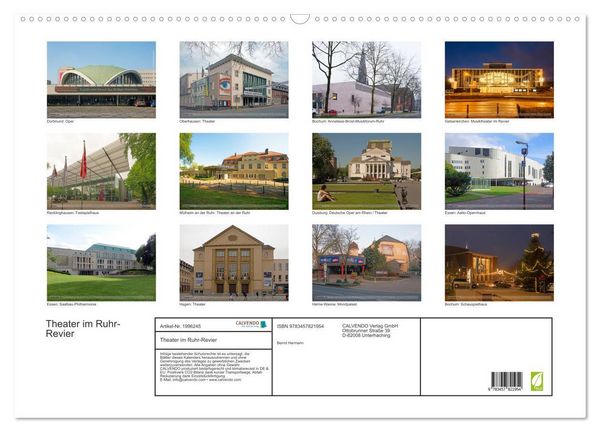 Produktbild: Theater im Ruhr-Revier (Wandkalender 2026 DIN A2 quer), CALVENDO Monatskalender