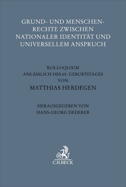 Produktbild: Grund- und Menschenrechte zwischen nationaler Identit&auml;t und universellem Anspruch