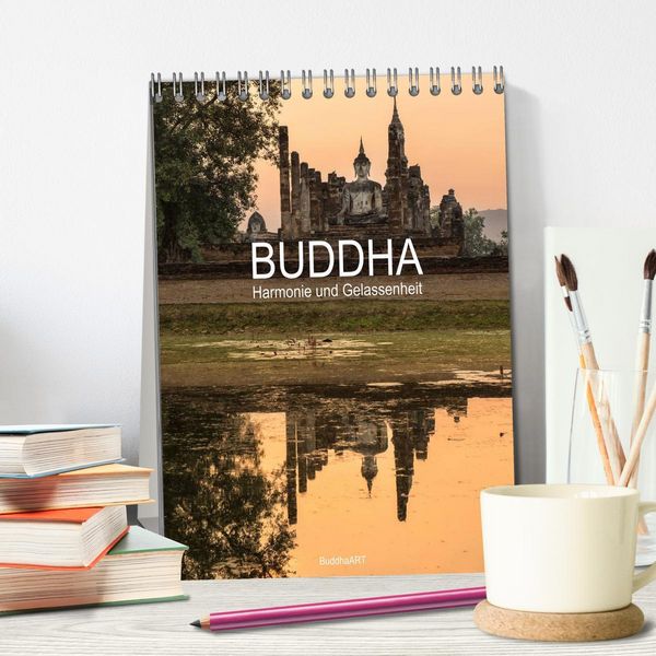 Produktbild: Buddha - Harmonie und Gelassenheit (Tischkalender 2026 DIN A5 hoch), CALVENDO Monatskalender