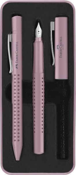 Produktbild: Faber-Castell F&uuml;ller M/Kuli Set Grip 2010 rose shadows