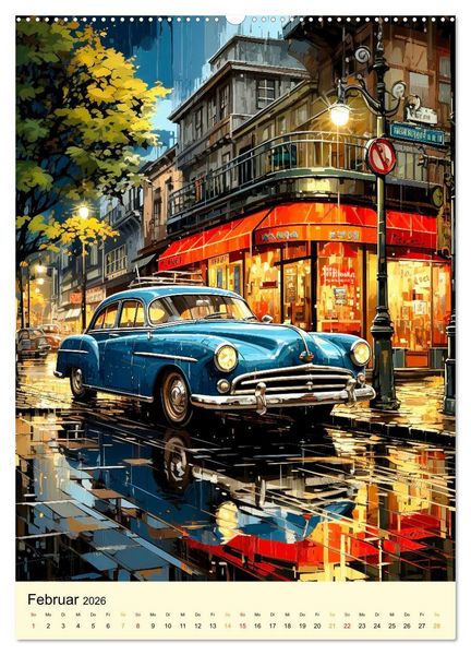 Produktbild: Nostalgic Cars der Traum (Wandkalender 2026 DIN A2 hoch), CALVENDO Monatskalender