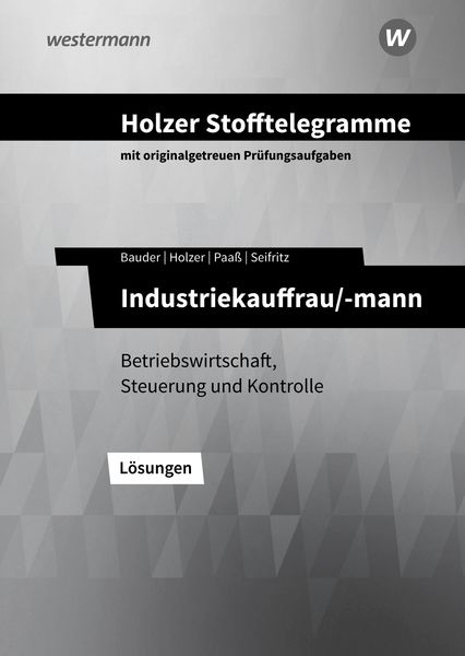 Produktbild: Holzer Stofftelegr. Industriekauf. L&ouml;s. BW