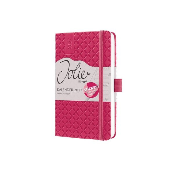 Produktbild: SIGEL 7J104 Wochenkalender Jolie 2027, ca. A6, pink