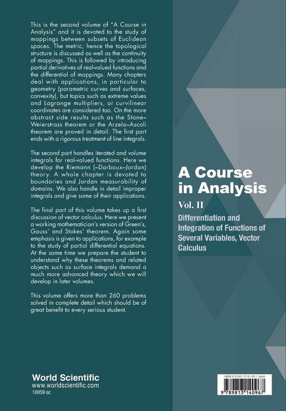 Produktbild: Course in Analysis, a (v2)