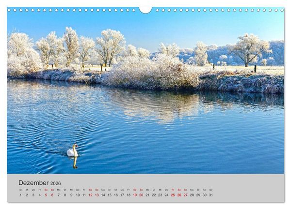 Produktbild: Die Saale Von Franken zur Elbe (Wandkalender 2026 DIN A3 quer), CALVENDO Monatskalender