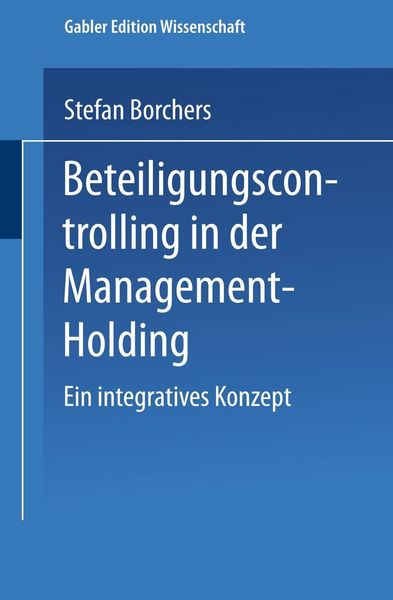 Produktbild: Beteiligungscontrolling in der Management-Holding