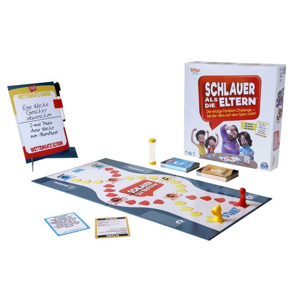 Produktbild: Spin Master Games - Schlauer als die Eltern, spa&szlig;iges Quiz- und Actionspiel, bei dem Kinder gegen Eltern spielen - f&uuml;r 2-6 Spieler ab 8 Jahren