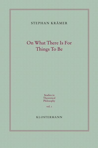 Produktbild: On What There Is For Things To Be