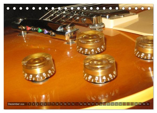 Produktbild: GITARREN Closeups (Tischkalender 2026 DIN A5 quer), CALVENDO Monatskalender