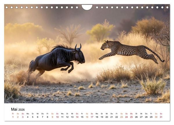 Produktbild: Gnus - die gro&szlig;en Wanderer (Wandkalender 2026 DIN A4 quer), CALVENDO Monatskalender