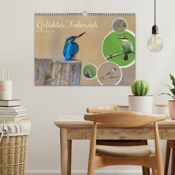 Produktbild: Geliebtes Federvieh (Wandkalender 2026 DIN A3 quer), CALVENDO Monatskalender