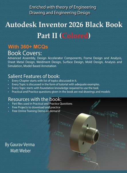 Produktbild: Autodesk Inventor 2026 Black Book Part II
