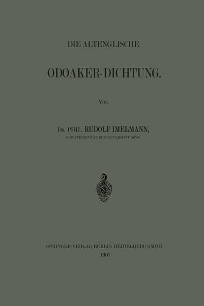 Produktbild: Die Altenglische Odoaker-Dichtung