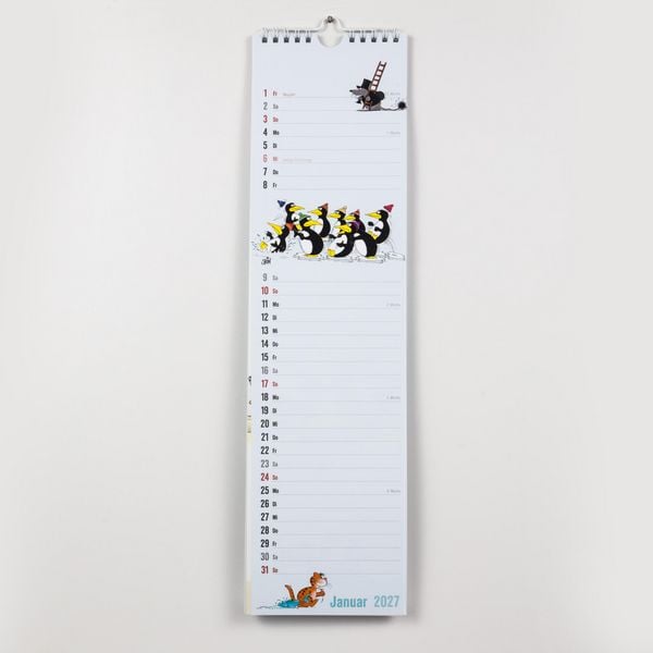 Produktbild: Uli Stein Streifenkalender 2027: Monatskalender f&uuml;r die Wand