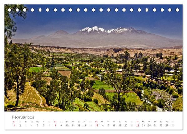 Produktbild: Peru - Perle der Anden (Tischkalender 2026 DIN A5 quer), CALVENDO Monatskalender
