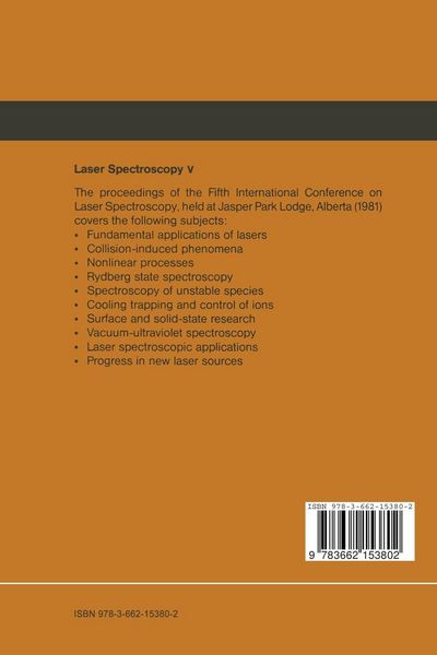 Produktbild: Laser Spectroscopy V