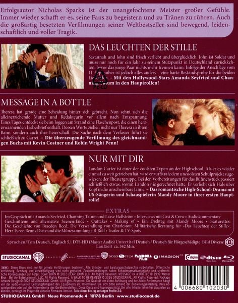 Produktbild: Nicholas Sparks Collection [3 BRs]