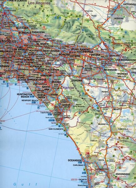 Produktbild: Kalifornien, Autokarte 1:600.000