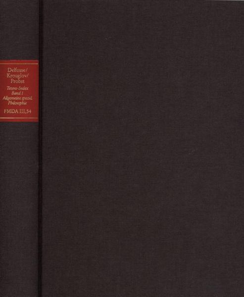 Produktbild: Forschungen und Materialien zur deutschen Aufkl&auml;rung / Abteilung III: Indices. Kant-Index. Tetens-Index. Band 1: Stellenindex und Konkordanz zu Johann