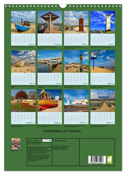 Produktbild: Kaiserb&auml;der auf Usedom (Wandkalender 2026 DIN A3 hoch), CALVENDO Monatskalender