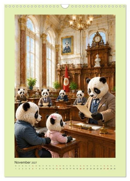 Produktbild: Die geheime Stadt der Pandas (Wandkalender 2027 DIN A3 hoch), CALVENDO Monatskalender