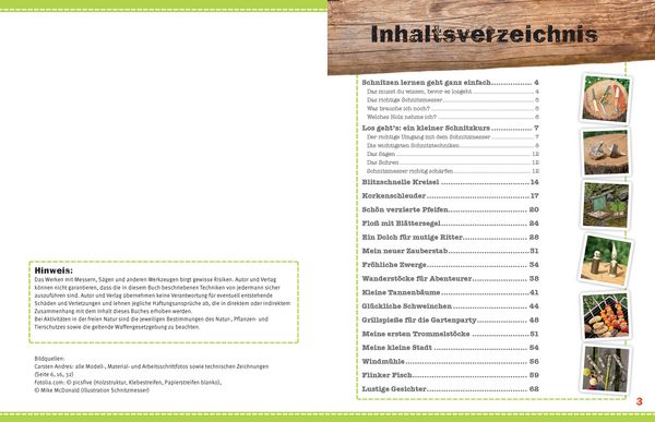 Produktbild: Tolle Schnitzereien f&uuml;r Kinder ab 8 Jahren