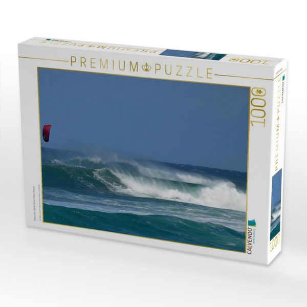 Produktbild: CALVENDO Puzzle Kitesurfer, North Shore Oahu, Hawaii | 1000 Teile Lege-Gr&ouml;&szlig;e 64x48cm Foto-Puzzle f&uuml;r gl&uuml;ckliche Stunden