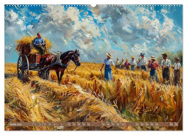 Produktbild: Life on a Farm in Old America (Wall Calendar 2026 DIN A2 landscape), CALVENDO 12 Month Wall Calendar