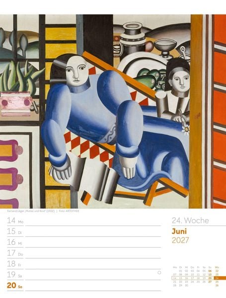 Produktbild: Kunstwelt Wochenplaner Kalender 2027 | Impressionismus und Klassische Moderne