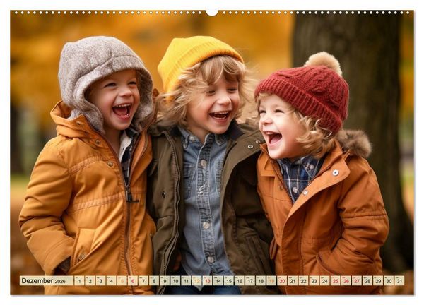 Produktbild: Kinder Lachen (Wandkalender 2026 DIN A2 quer), CALVENDO Monatskalender