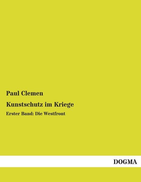 Produktbild: Kunstschutz im Kriege